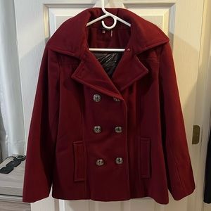 Maroon Calvin Klein Pea coat ♥️